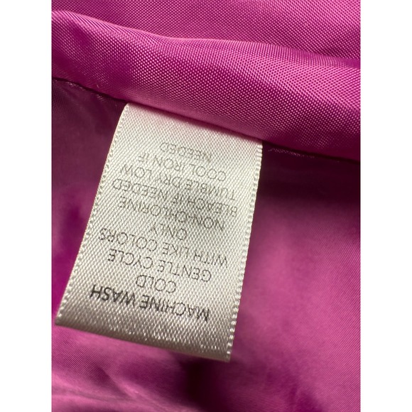 Christopher & Banks Womens Quilted Vest Magenta  Size Large Zip Front Pockets‎ - Picture 5 of 14